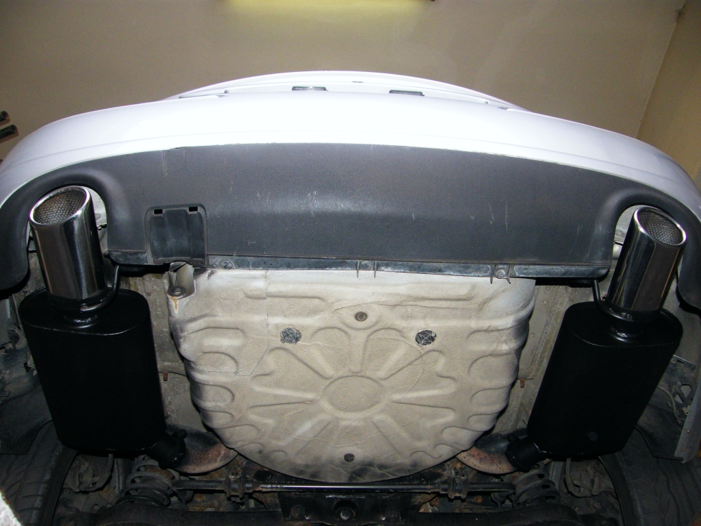 Jaguar X Type sportkipufogó hátsó dobok saválló ovál díszvéggel